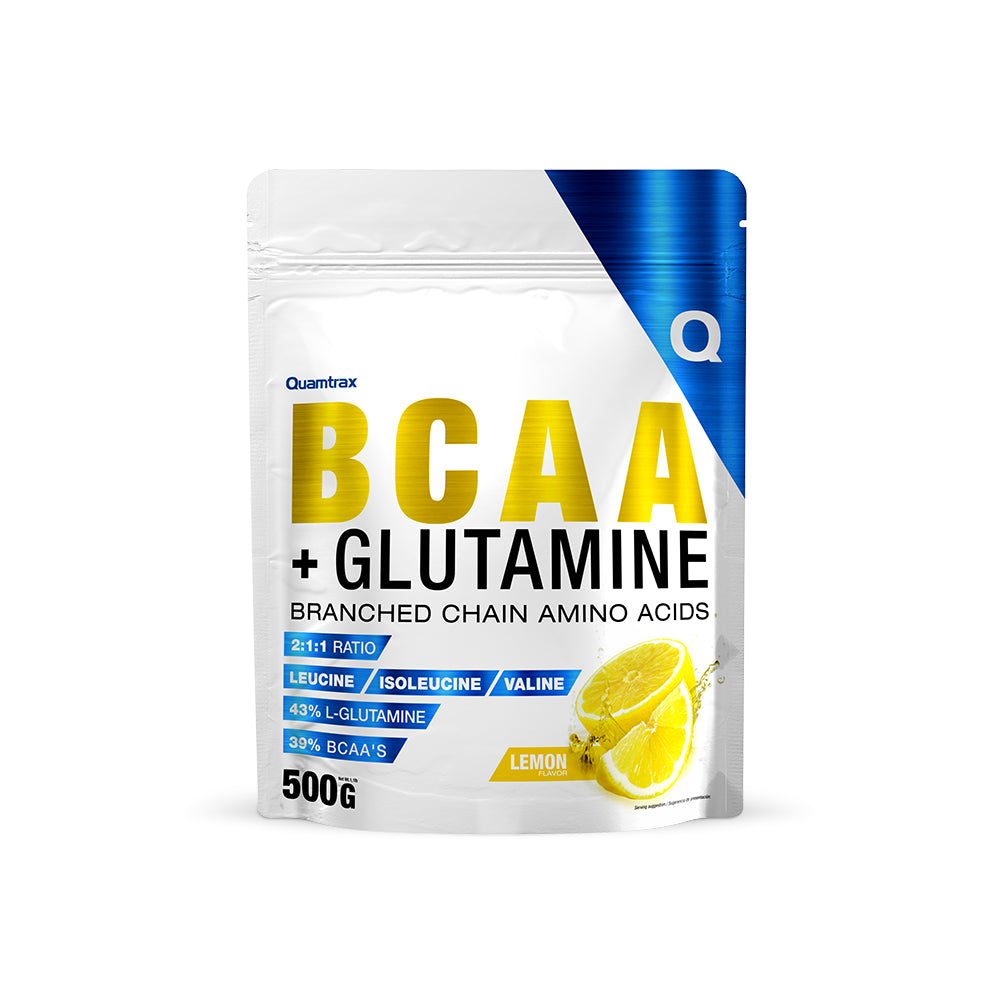 Quamtrax Direct BCAA + Glutamina Lemon 500 g-1