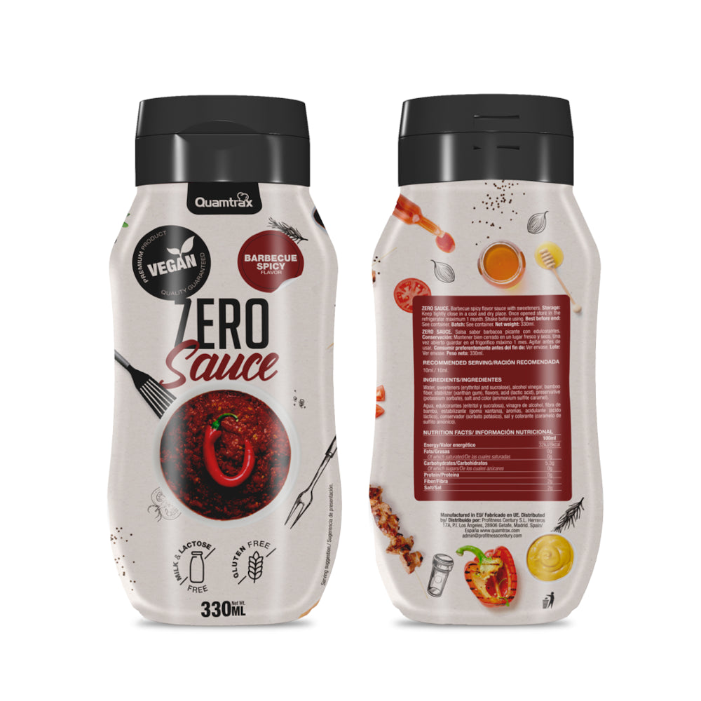 Quamtrax Sauce Barbacoa Picante 330 ml-1