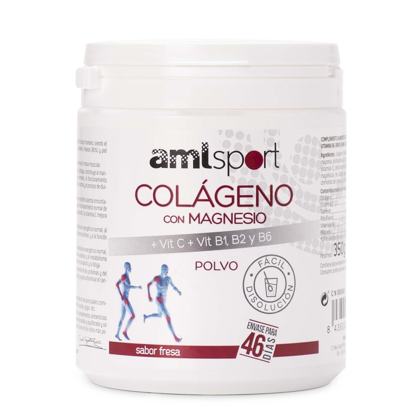Ana María Lajusticia Colágeno con Magnesio + Vit. C, B1, B2, B6 Sabor Fresa 350 g-1