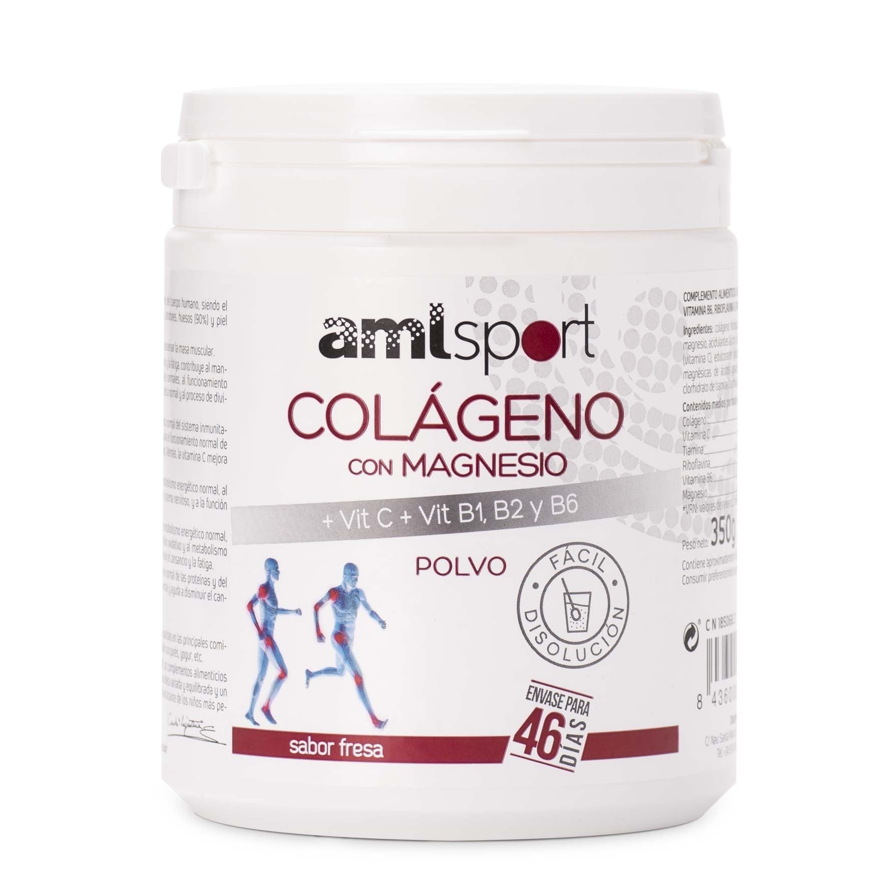 Ana María Lajusticia Colágeno con Magnesio + Vit. C, B1, B2, B6 Sabor Fresa 350 g-1