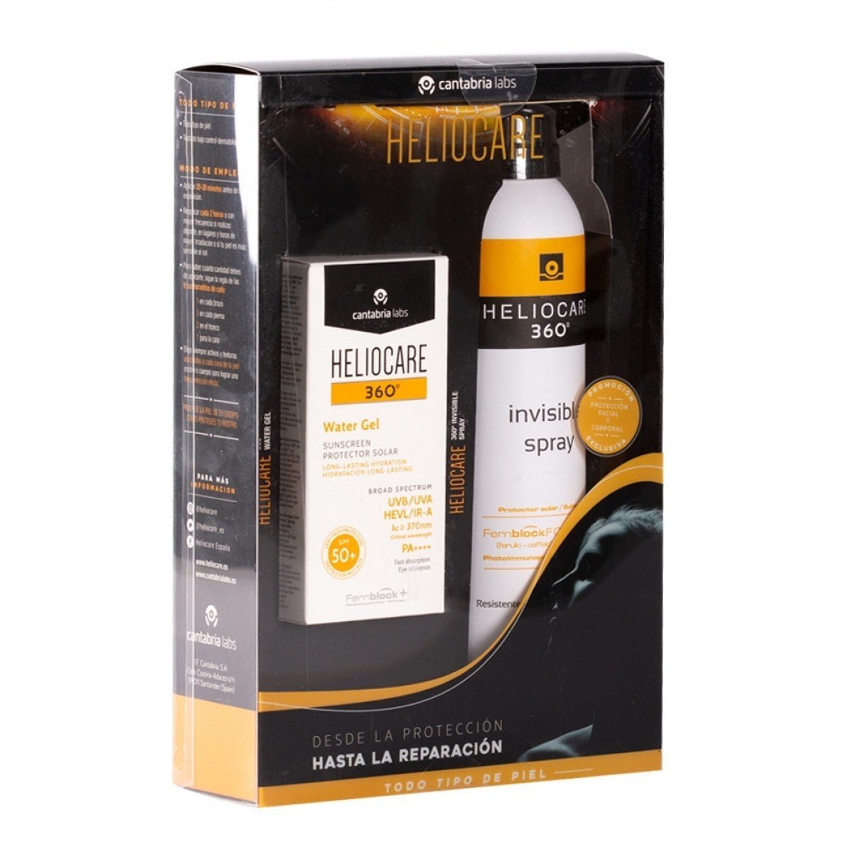 Heliocare 360º Pack Water Gel SPF 50+ (50ml) + Heliocare 360º Invisible Spray 200ml-4
