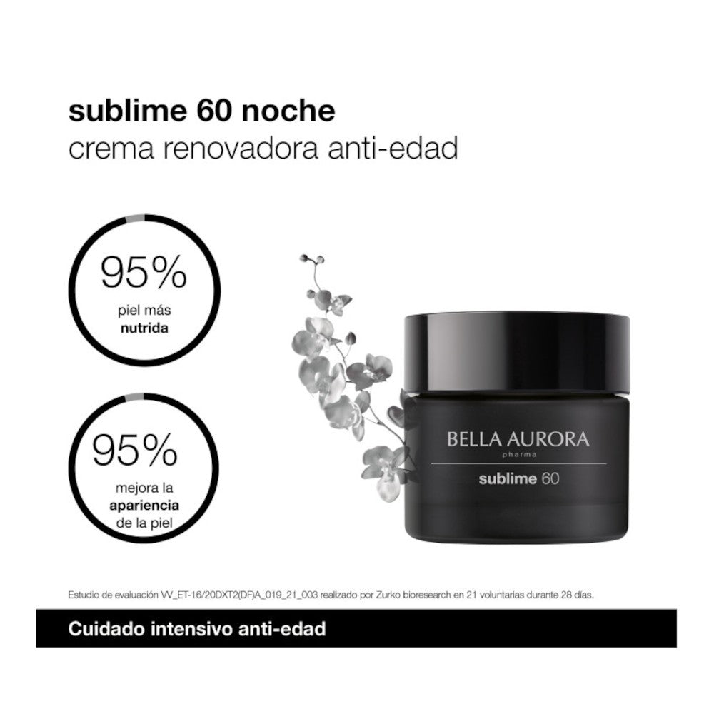 BELLA AURORA Sublime 60+ Crema Renovadora Anti Edad Noche 50ml-4