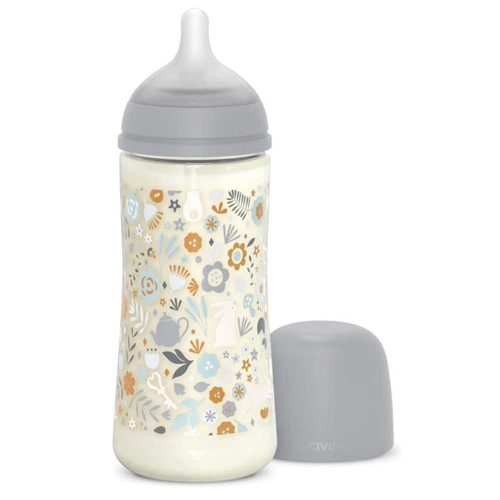 SUAVINEX Biberón Wonderland +6m Silicona SX Pro Fisiológica 360ml Azul-1