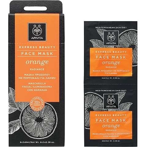 Apivita Mascarilla Facial Iluminadora Orange 2x8ML-1