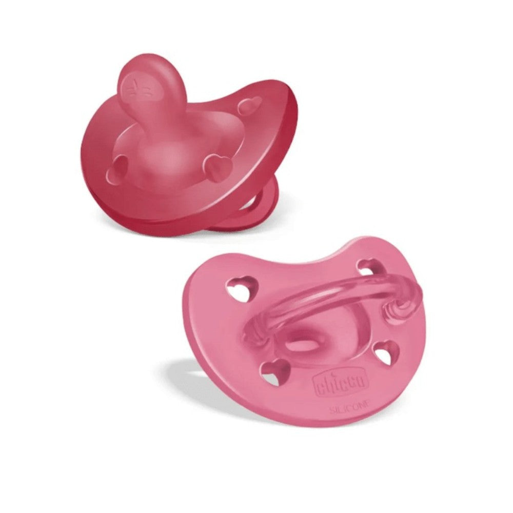 CHICCO 2xChupete Physio Soft Silicon Rosa 16-36m (Todogoma)-1