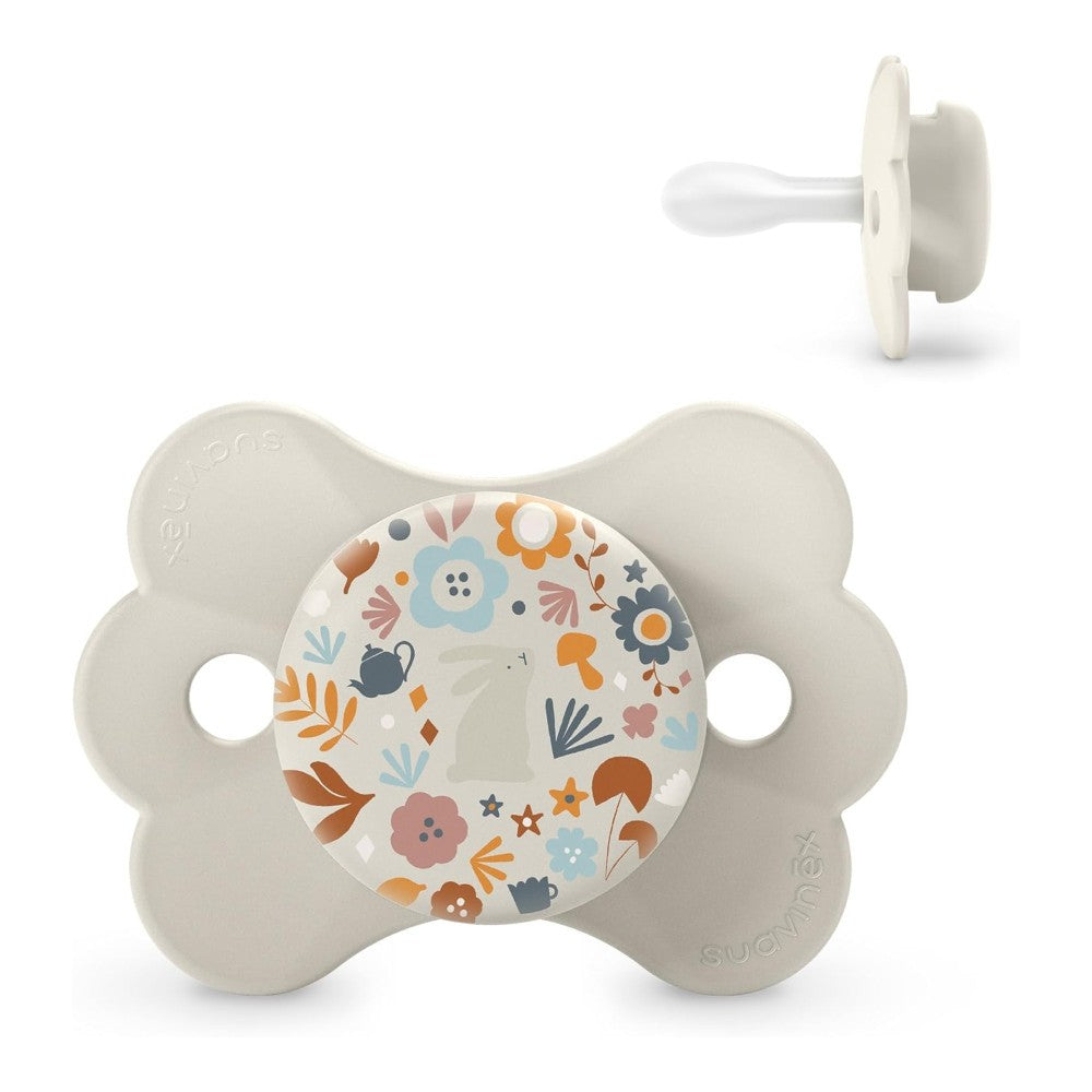 SUAVINEX Chupete SX Pro Silicona Wonder Butterfly Beige Flores 0-6 Meses-1