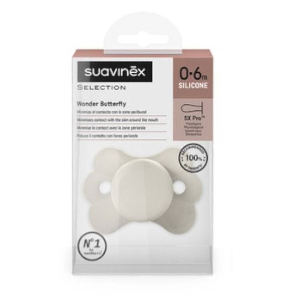 SUAVINEX Chupete SX Pro Silicona Wonder Butterfly Beige 0-6 Meses-2