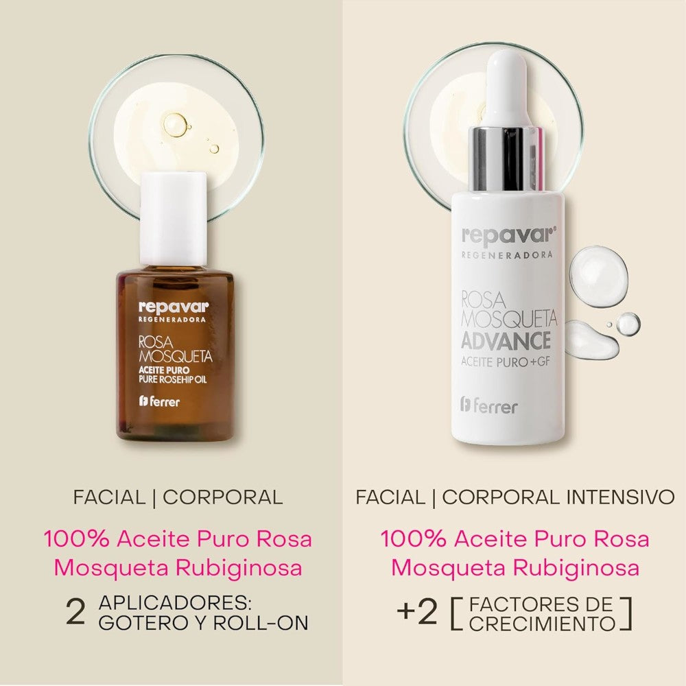 REPAVAR Regeneradora Aceite Puro Rosa Mosqueta Advance 15ML-7