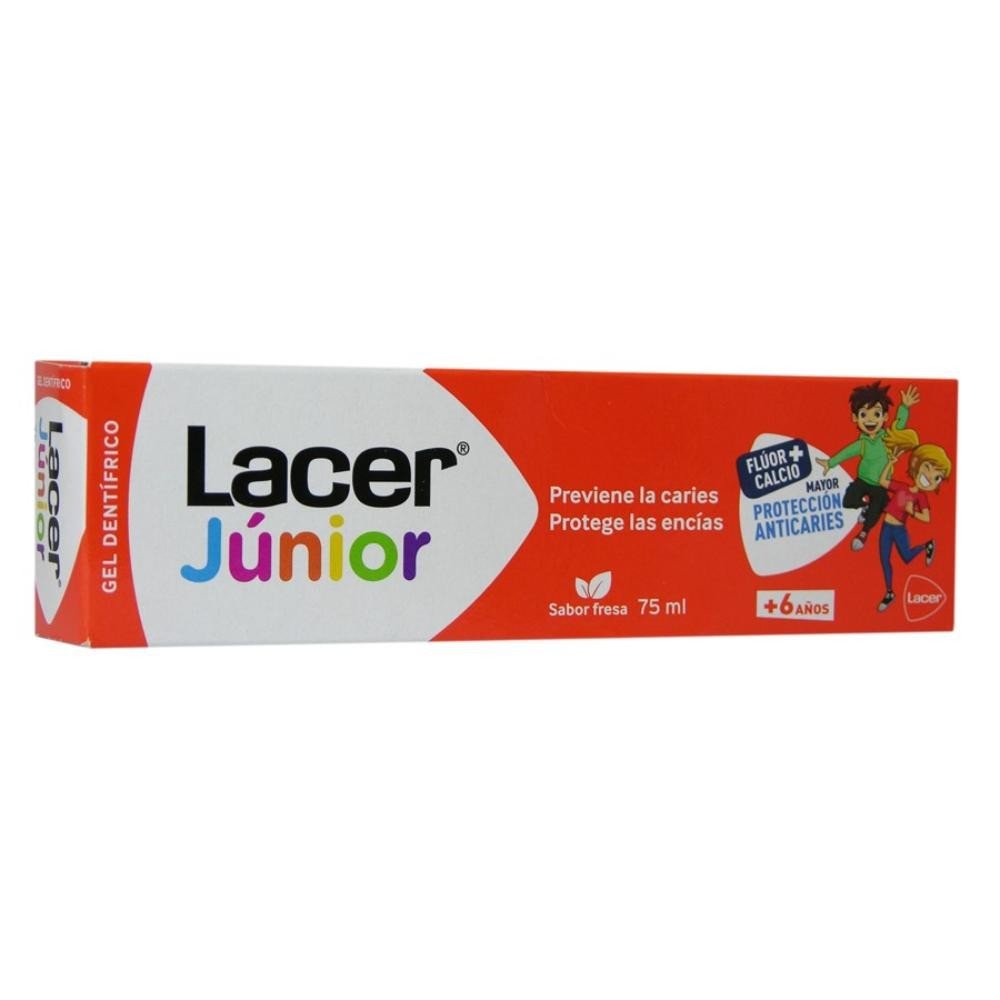 LACER Junior Gel Pasta Dental Sabor Fresa 75ML-1