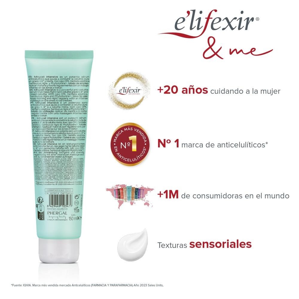 ELIFEXIR Minucell Extreme Sérum Anticelulítico Ultrapotente 150 ml-9