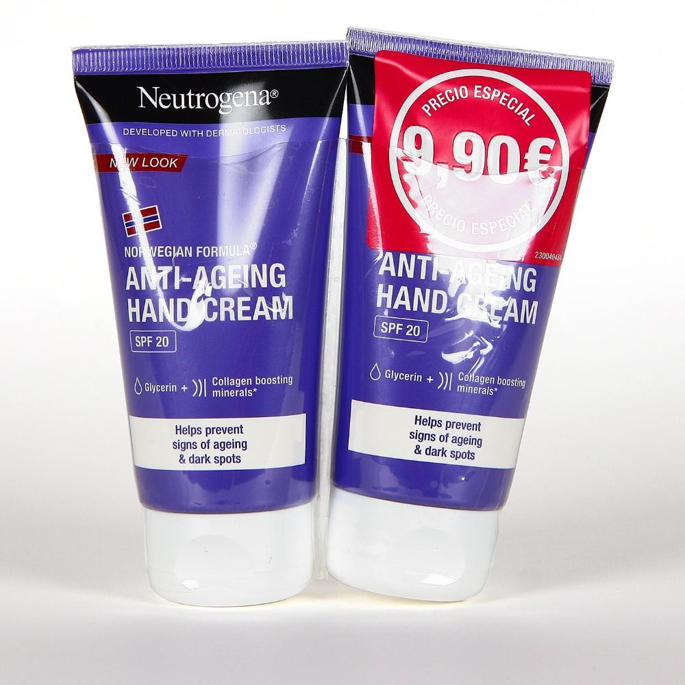 NEUTROGENA Crema Manos Visibly Renew SPF20 DUPLO (2x75ml)-1