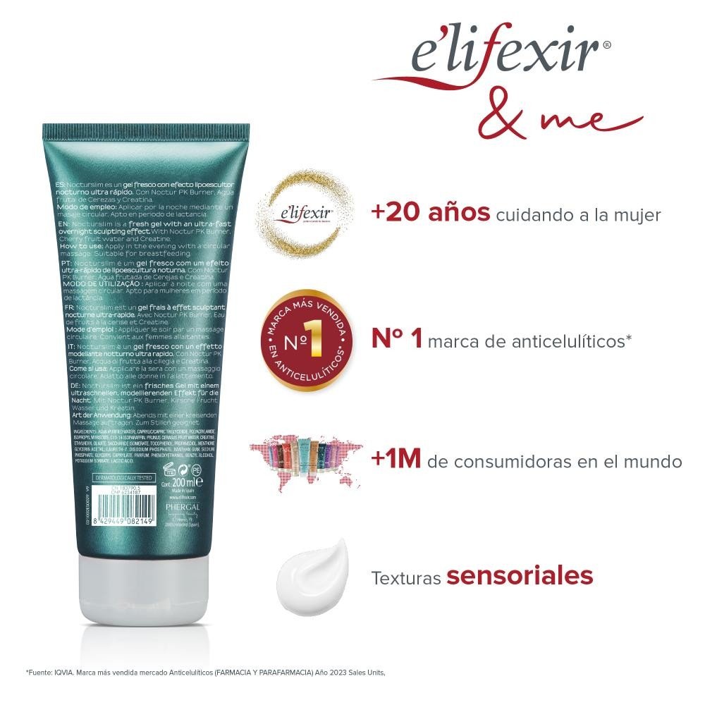 ELIFEXIR Nocturslim Gel Reductor Intensivo 200 ml-8