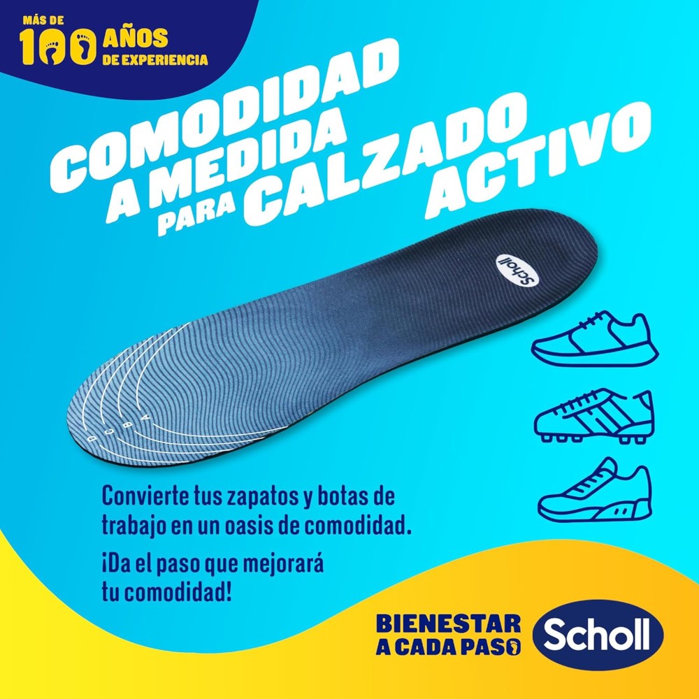 SCHOLL Plantilla Gel Activ Sport Hombre Talla 40 - 46.5-2