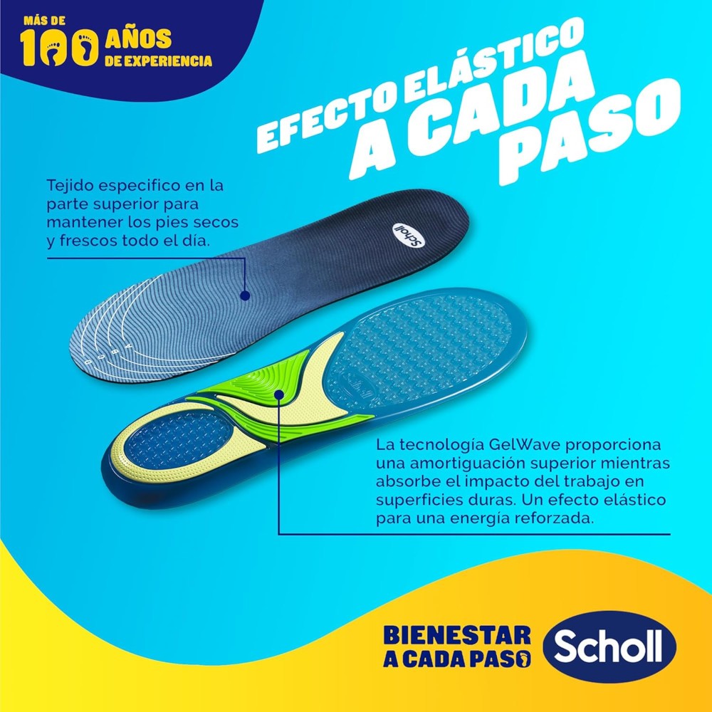 SCHOLL Plantilla Gel Activ Sport Hombre Talla 40 - 46.5-4