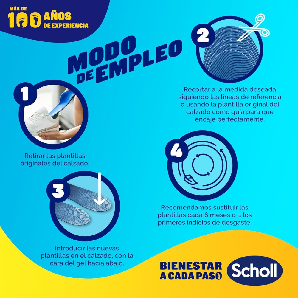 SCHOLL Plantilla Gel Activ Sport Hombre Talla 40 - 46.5-5