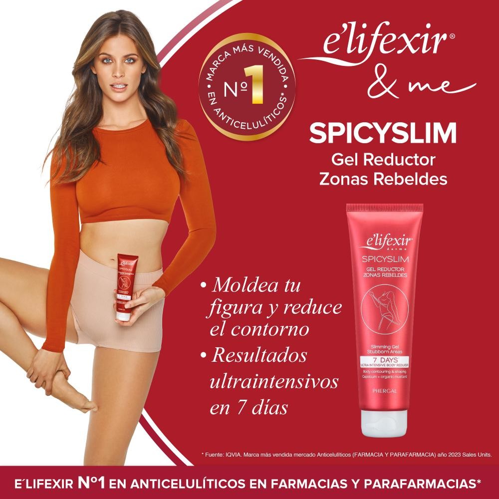 ELIFEXIR Spicyslim Gel Reductor Zonas Rebeldes 150 ml-2