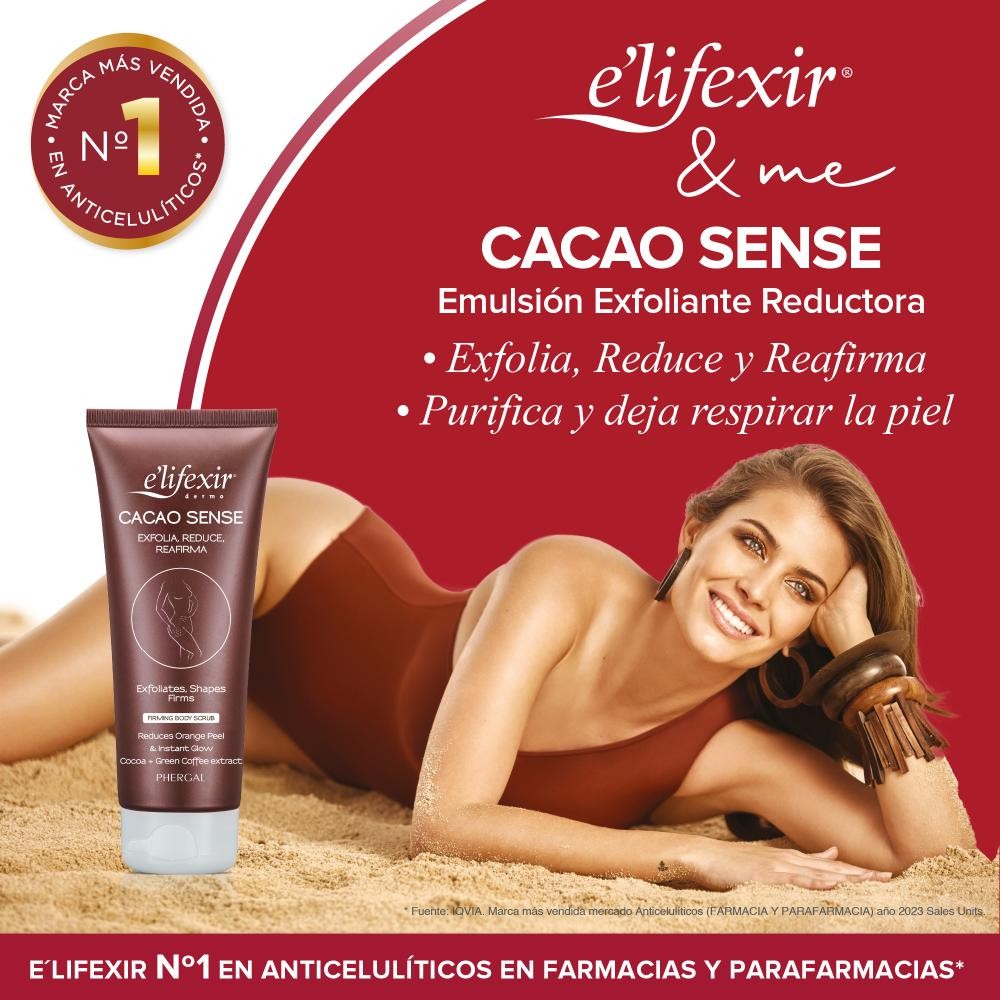 ELIFEXIR Cacao Sense Exfoliante Corporal Reductor 200 ml-3
