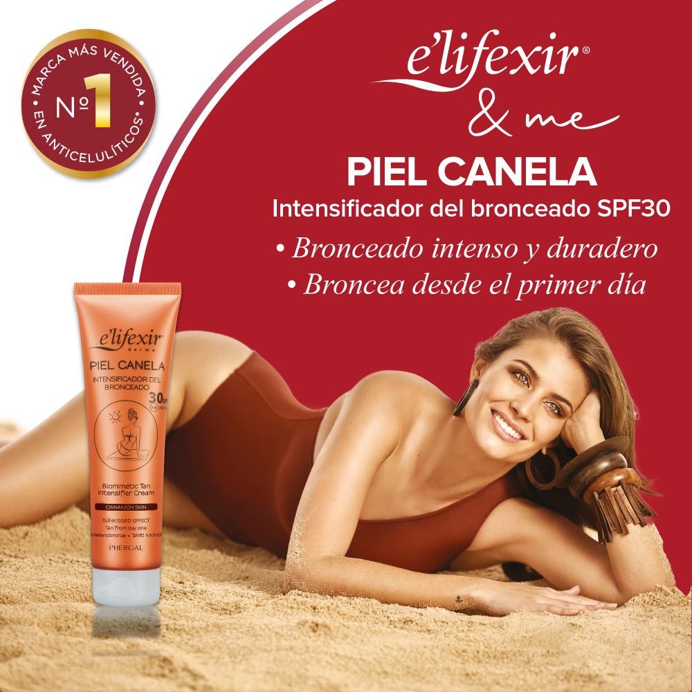 ELIFEXIR Piel Canela Intensificador Bronceado SPF 30+ 150 ml-3