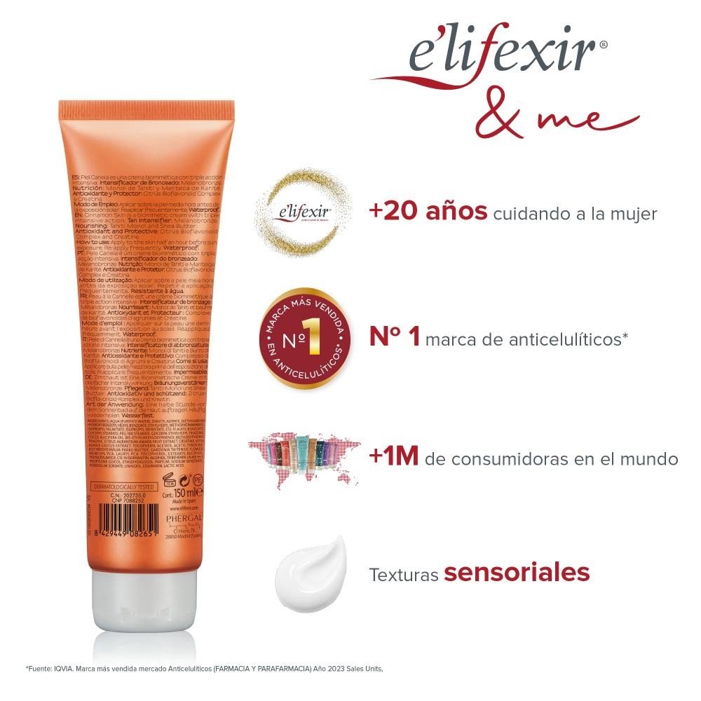 ELIFEXIR Piel Canela Intensificador Bronceado SPF 30+ 150 ml-8