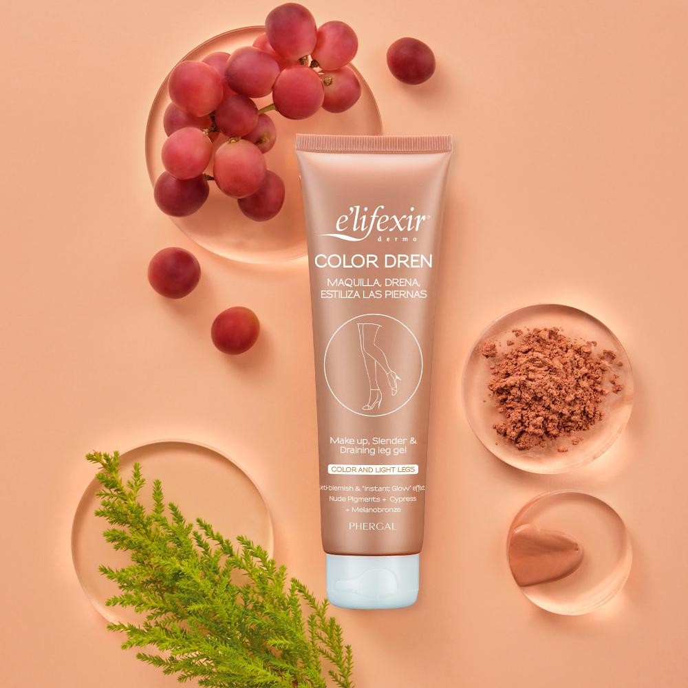 ELIFEXIR Dermo Maquillaje Piernas Efecto Bronceador Drenante 150ml-2