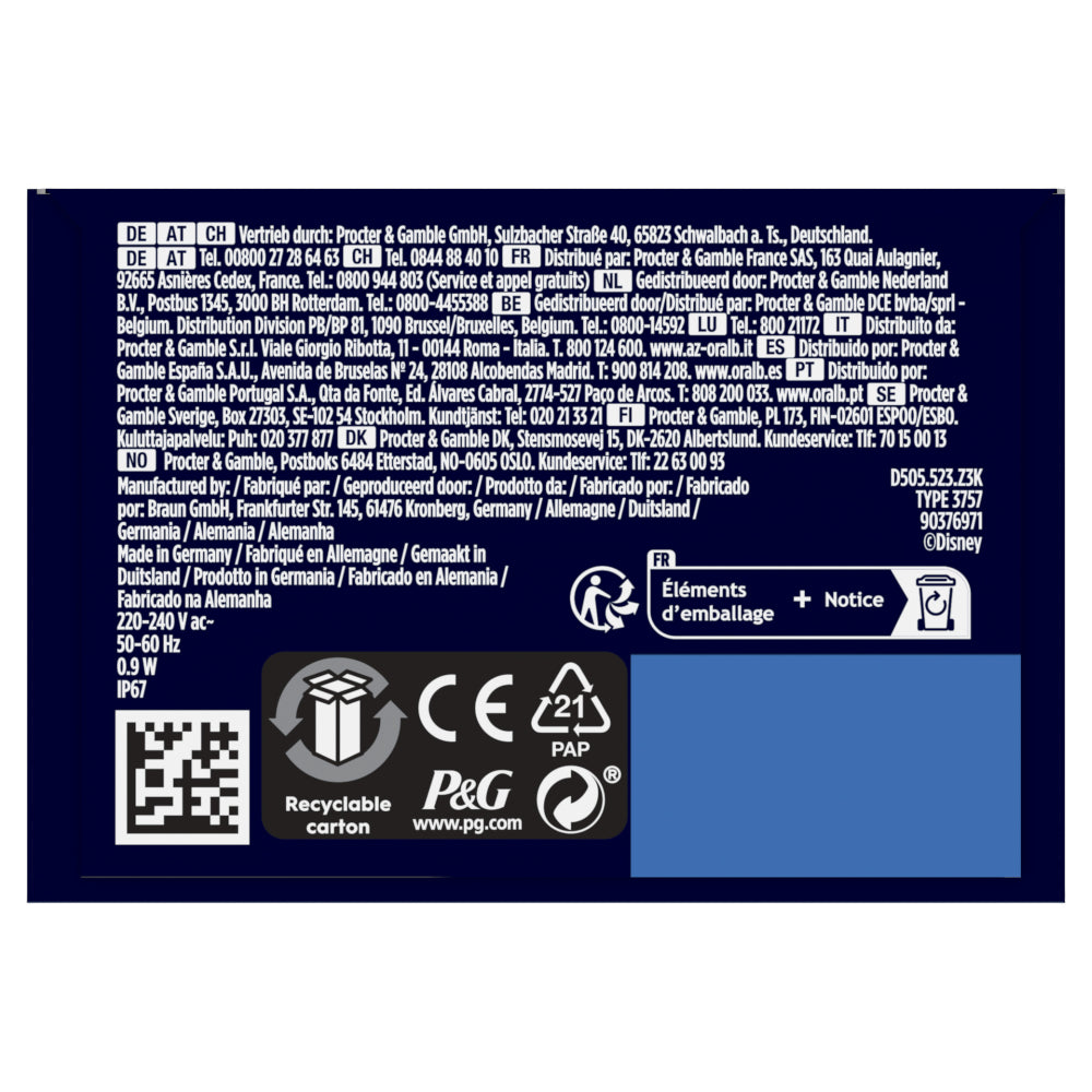 Oral-B Cepillo Recargable Pro 3 Junior 6+ Frozen-12