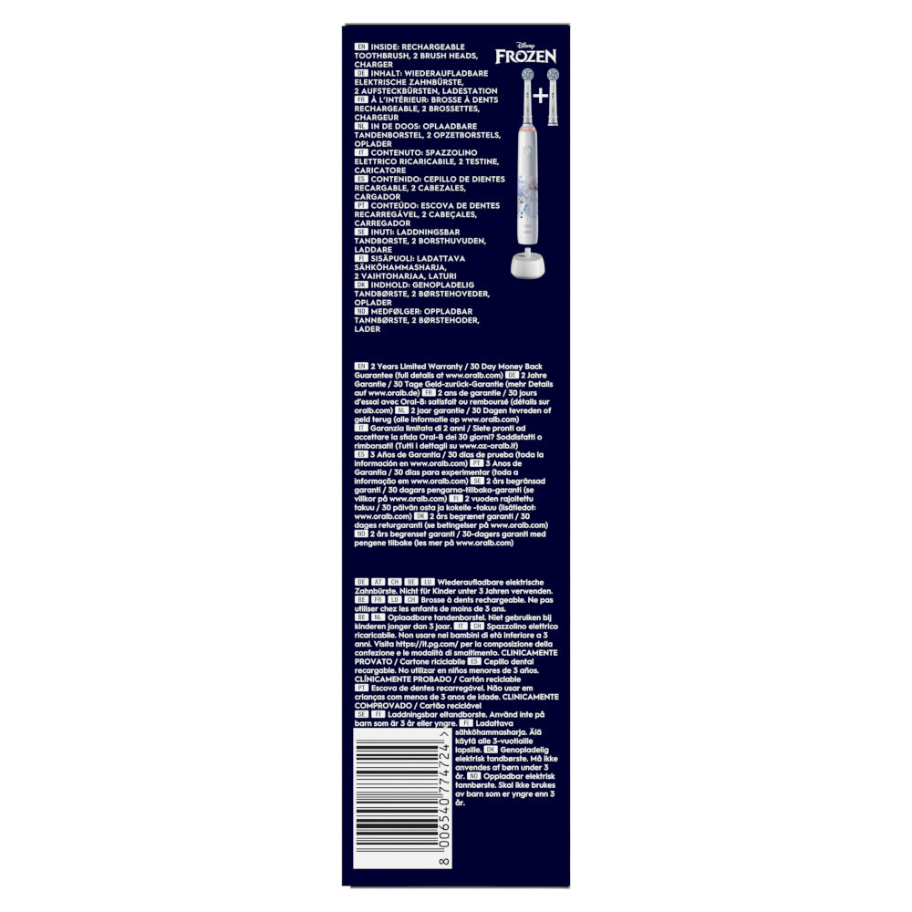 Oral-B Cepillo Recargable Pro 3 Junior 6+ Frozen-13