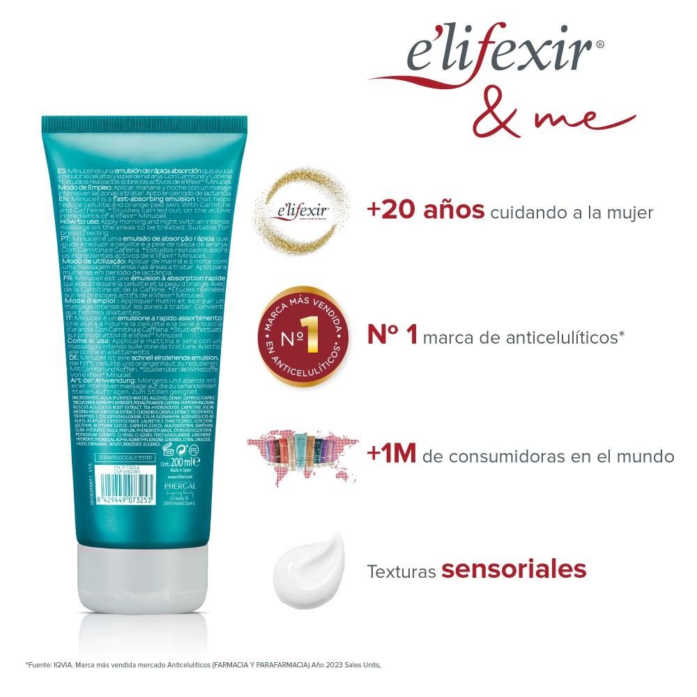 ELIFEXIR Minucell Crema Anticelulítica 200 ml-8