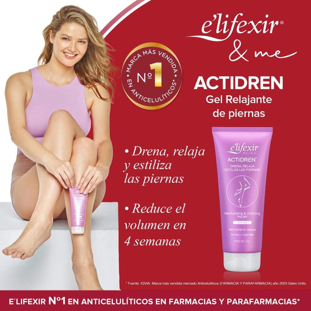 ELIFEXIR Actidren Crema para Piernas Cansadas 200 ml-3