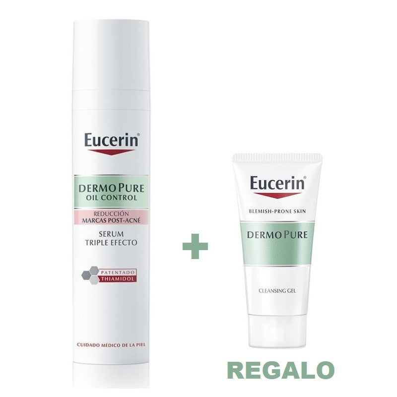 EUCERIN Dermopure Oil Control Sérum Triple Efecto 40ml + Dermopure Gel de Limpieza 20ml REGALO-1