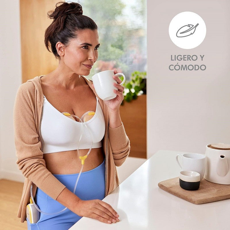 MEDELA Hands Free Sacaleches Portátil Eléctrico Doble 1 unidad-5