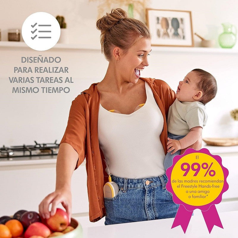 MEDELA Hands Free Sacaleches Portátil Eléctrico Doble 1 unidad-3