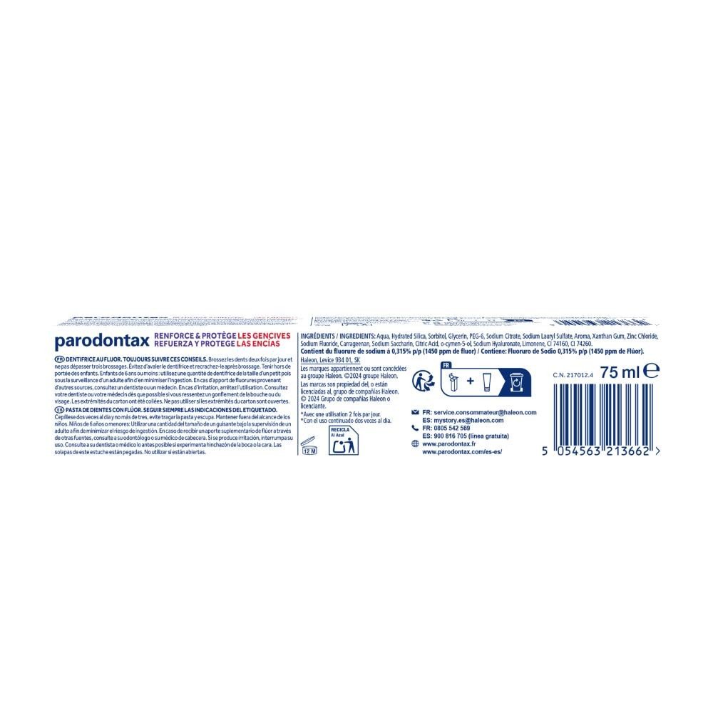 Parodontax Refuerza y Protege Pasta Dental 75 ml-4