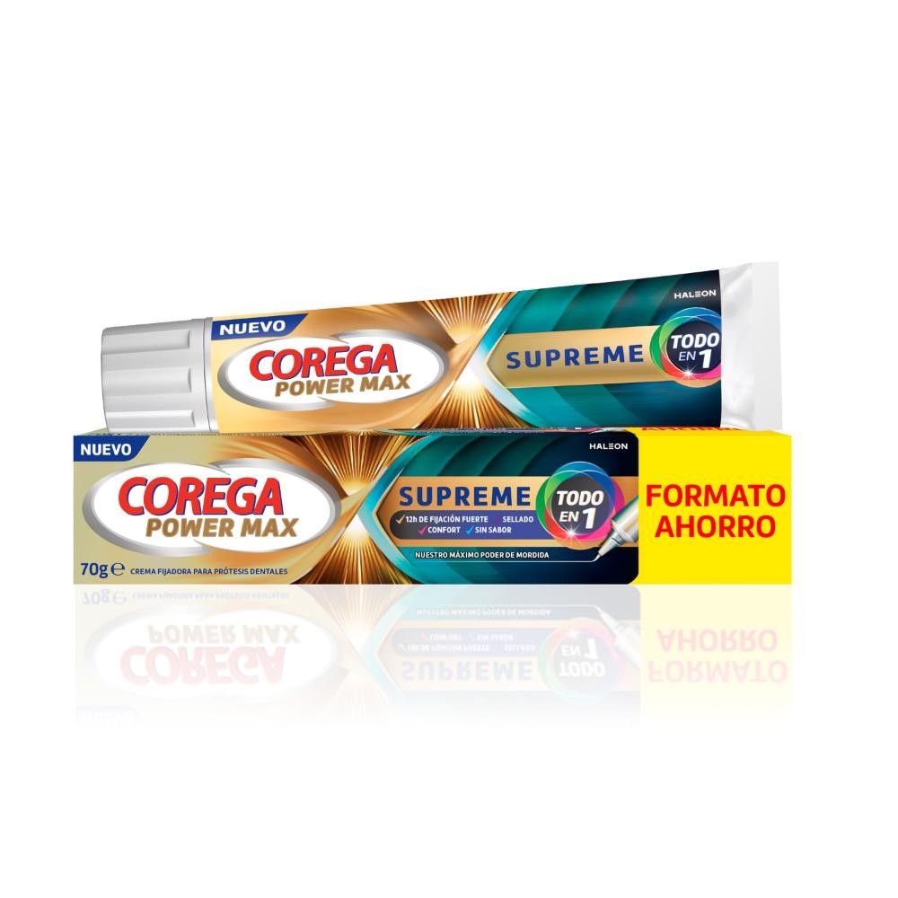 Corega Supreme Crema Fijadora Prótesis Dentales 70 g-1
