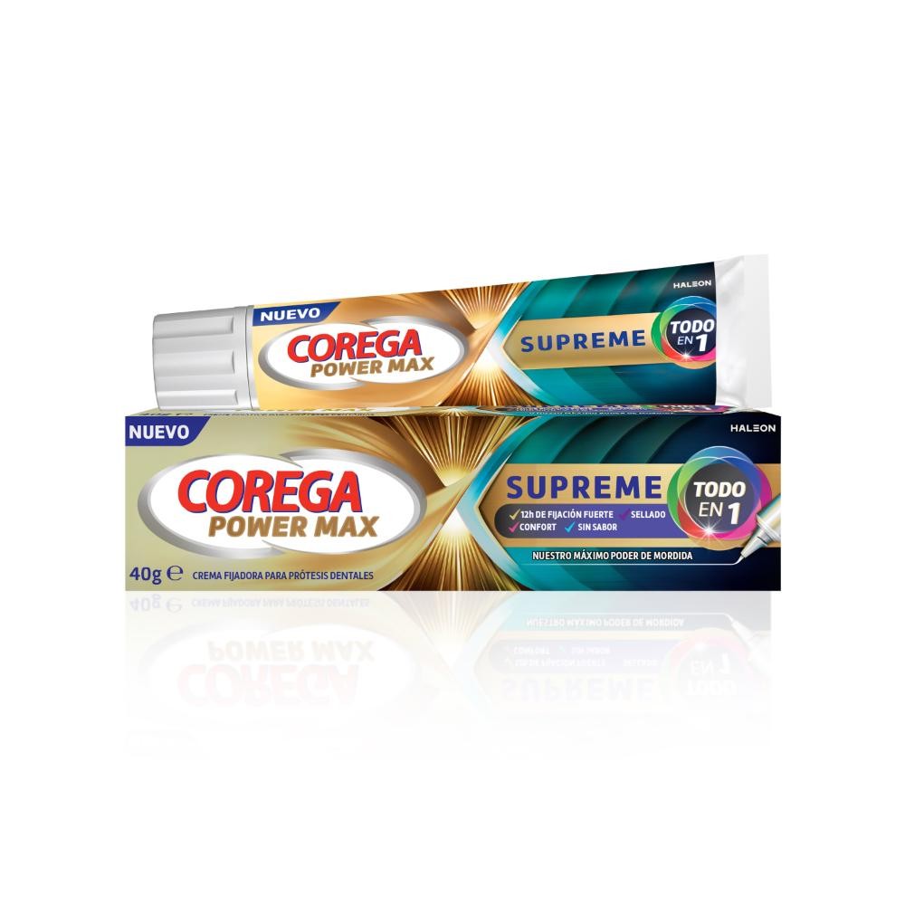 Corega Supreme Crema Fijadora Prótesis Dentales 40 g-1