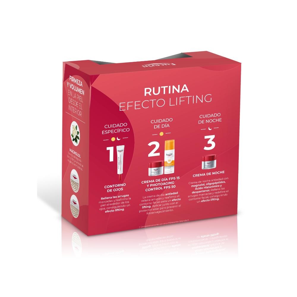 Eucerin Pack Hyaluron-Filler Volume-Lift Crema de Día Piel Normal/Mixta 50ml + Contorno de ojos Volume- Lift 15ml-2