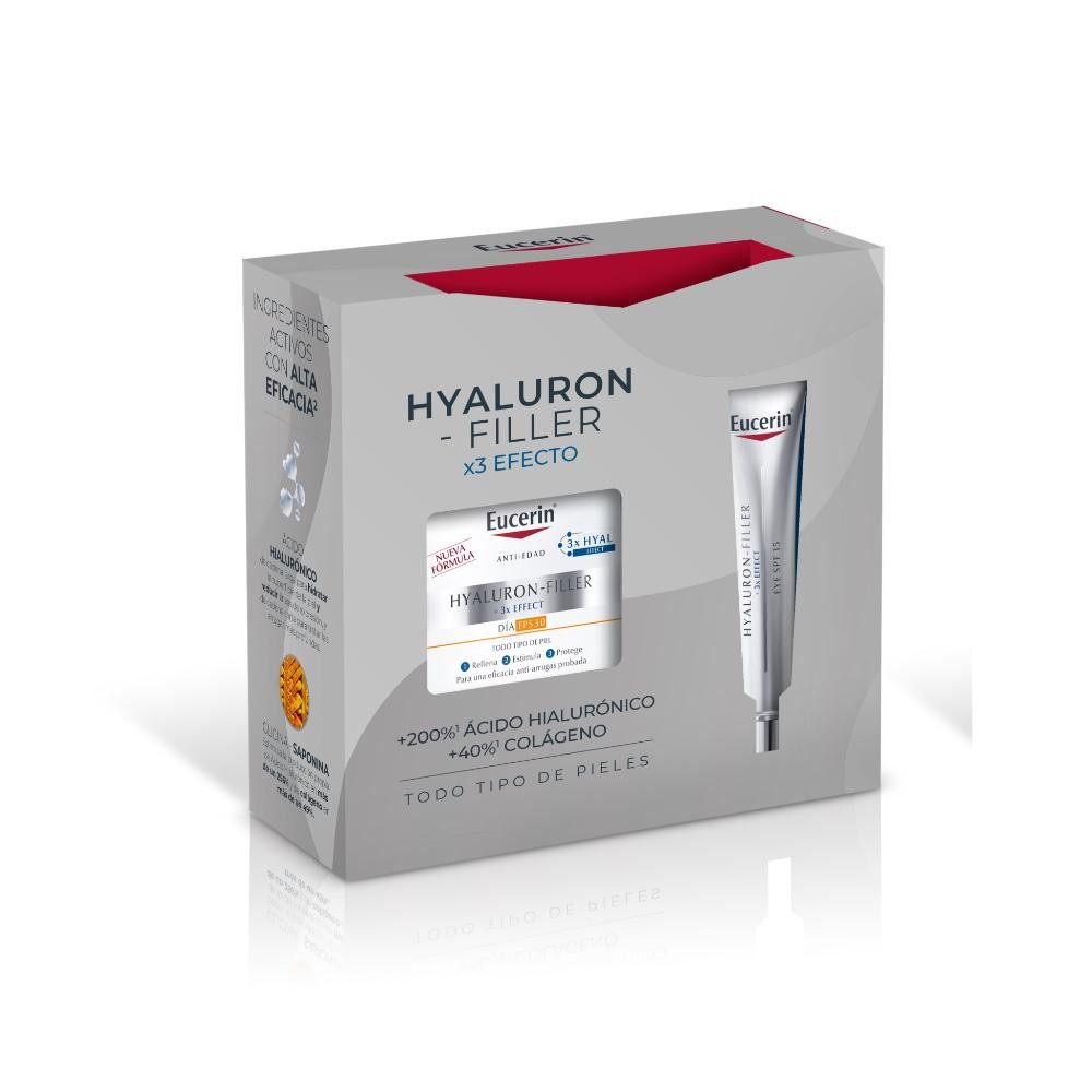 Eucerin Pack Hyluron-Filler Crema de Día SPF30 50ml + Contorno de ojos 15ml-1