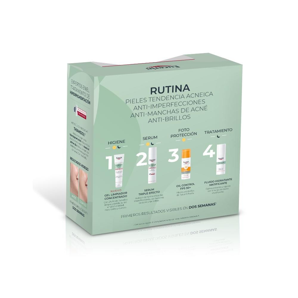 Eucerin Pack Dermopure Triple Efecto Sérum 40ml + Mini Gel 20ml + Mini Sun Face Oil Control 20ml-2