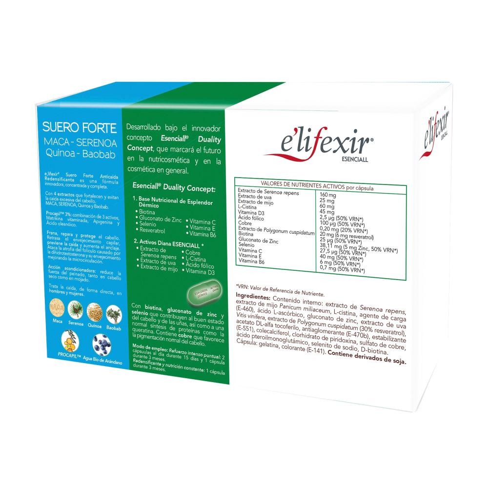 ELIFEXIR Pack Esenciall Redensificante Capilar 60 Cápsulas + Sérum Anticaída 35 ml-6