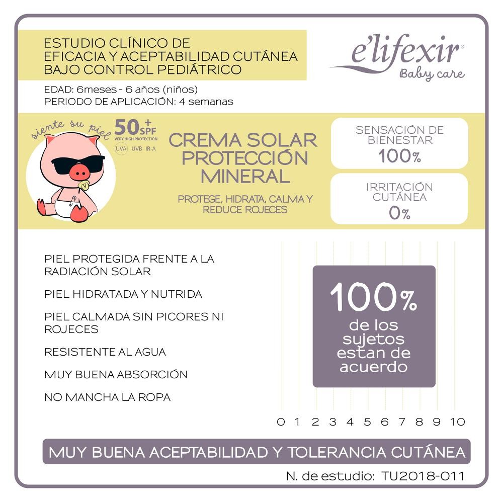 ELIFEXIR Baby Care Crema Solar Mineral SPF50+ 100 ml-4