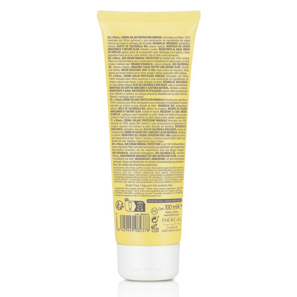 ELIFEXIR Baby Care Crema Solar Mineral SPF50+ 100 ml-8