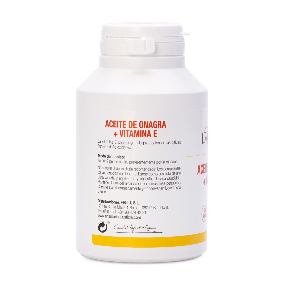 Ana María Lajusticia Evening Primrose Oil + Vitamin E 275 Pearls