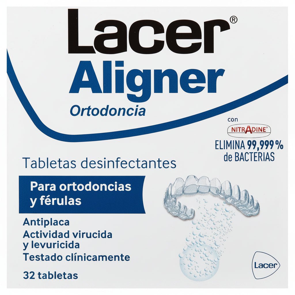Lacer Aligner compresse effervescenti disinfettanti per allineatori 32 pezzi
