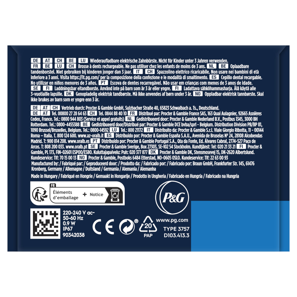 ORAL-B Cepillo Recargable Vitality Pro Azul-13
