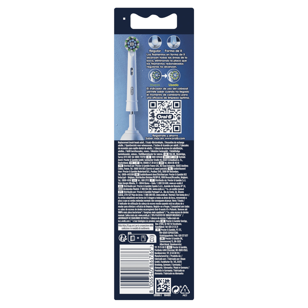 ORAL-B CrossAction Recambio con CleanMaximiser 3 Cabezales-7