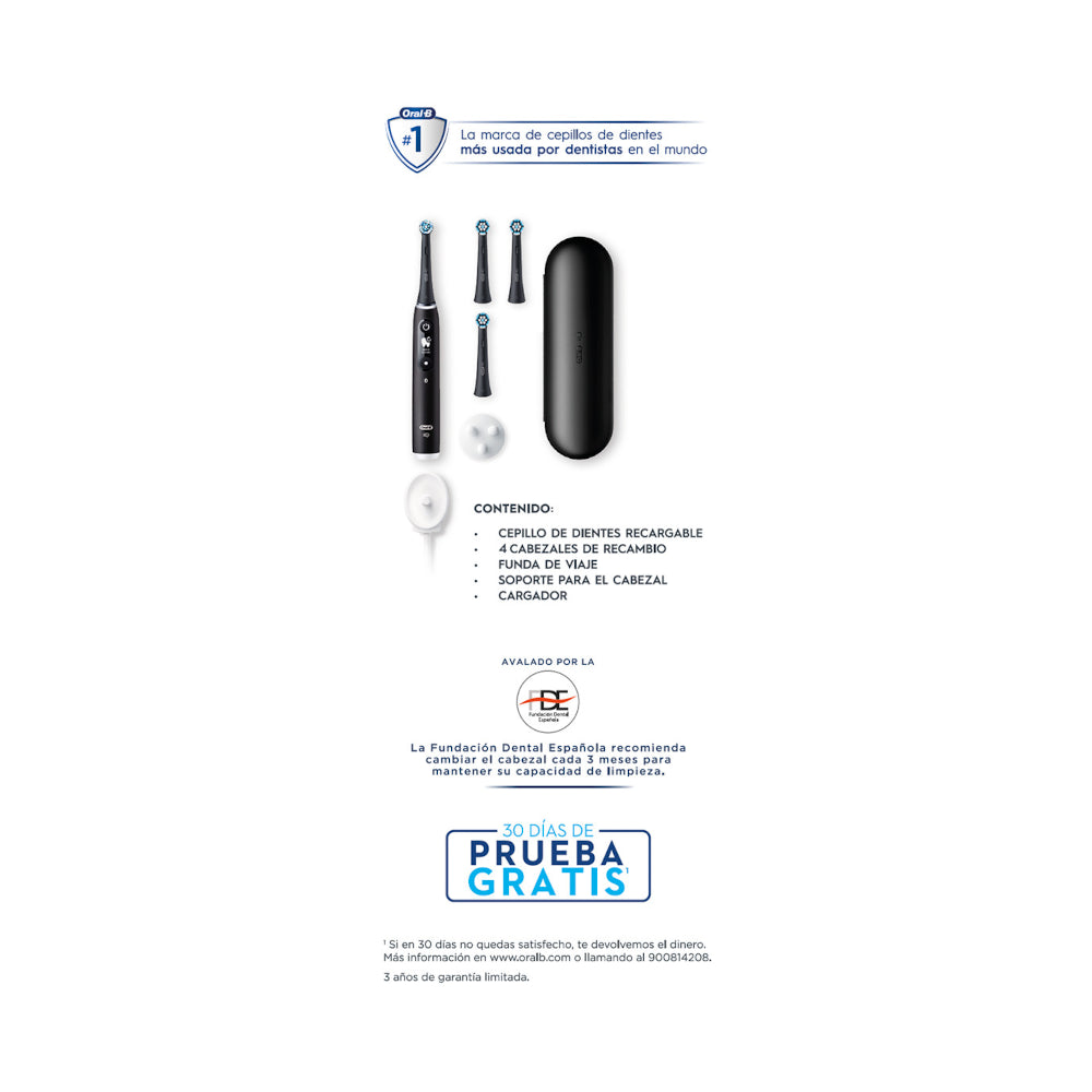 ORAL-B Cepillo Eléctrico Limpieza Profesional Negro IO 6-14