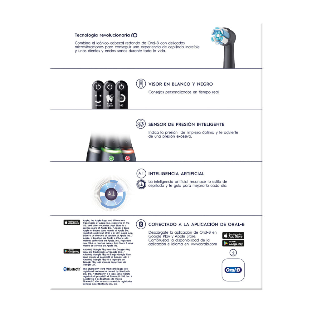 ORAL-B Cepillo Eléctrico Limpieza Profesional Negro IO 6-16