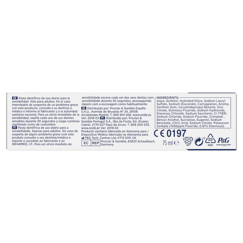ORAL-B Pasta Sensibilidad&Encías Calm Original 2X75ml-6