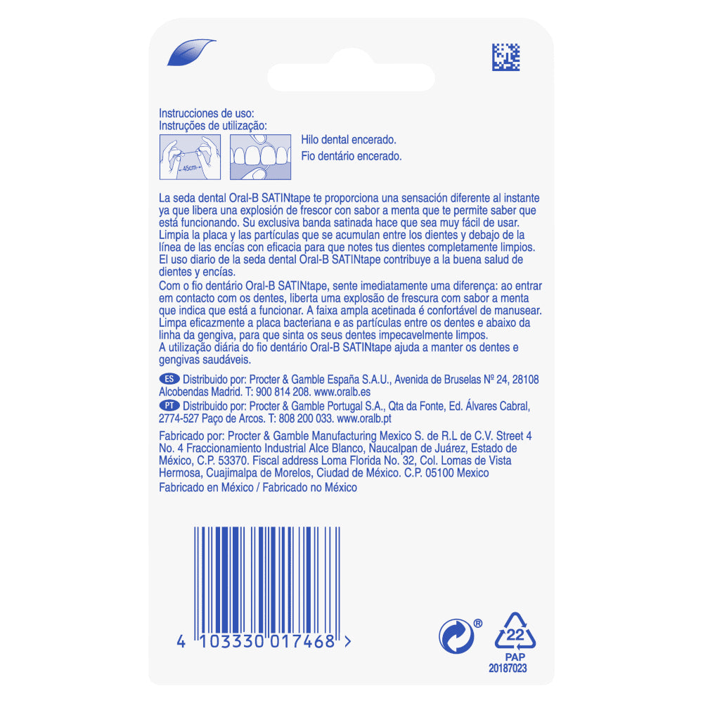 ORAL-B Seda Dental Satin Tape Menta 25m-6