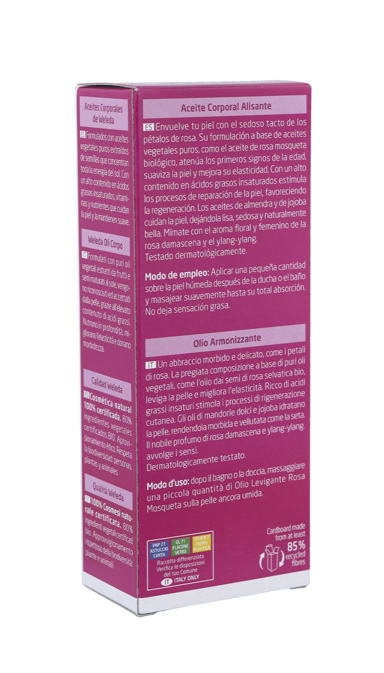 WELEDA Aceite Corporal Suavizante de Rosa Mosqueta 100ml-2