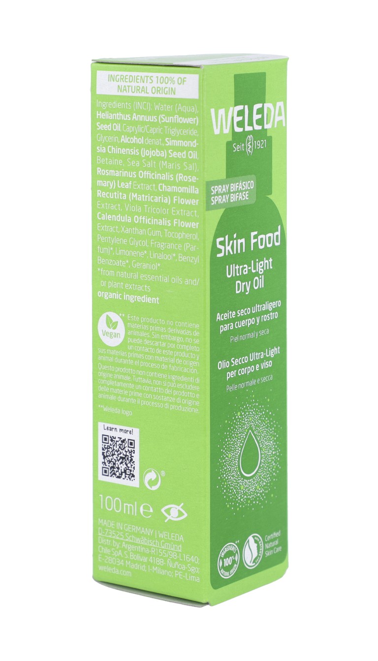 Weleda Skin Food Aceite Seco Ultrligero 100ml-5